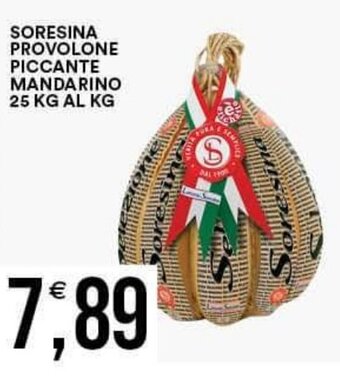 Vantaggio Cash&Carry SORESINA PROVOLONE PICCANTE MANDARINO 25 KG offerta