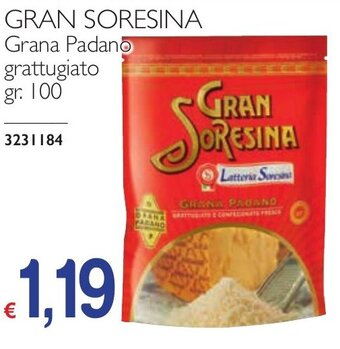 GRAN SORESINA Grana Padano grattugiato gr. 100