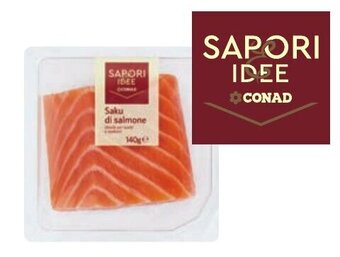 Conad SAKU DI SALMONE SAPORI&IDEE CONAD 140 g offerta