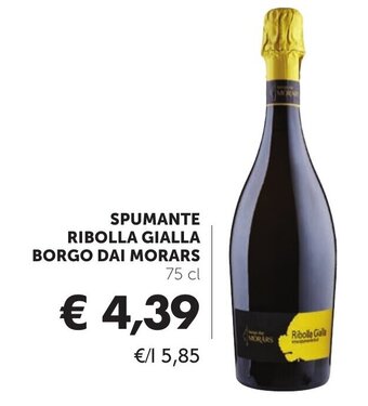 Conad SPUMANTE RIBOLLA GIALLA BORGO DAI MORARS 75 cl offerta