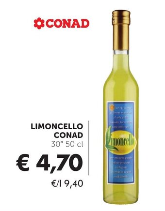 Conad LIMONCELLO CONAD 30° 50 cl offerta