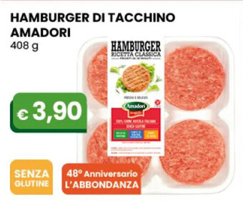 Gala Supermercati HAMBURGER DI TACCHINO AMADORI 408 g offerta
