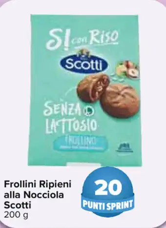 Carrefour Scotti Frollini Ripieni alla Nocciola 200g offerta