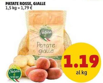 PENNY PATATE ROSSE, GIALLE 1,5 kg offerta