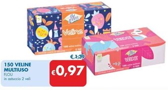 MD Discount 150 VELINE MULTIUSO FLOU in astuccio 2 veli offerta