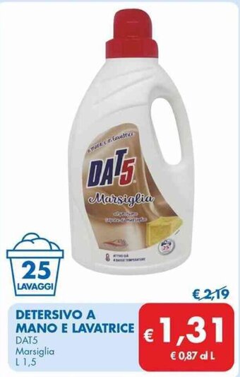 MD Discount DETERSIVO A MANO E LAVATRICE DAT5 Marsiglia L 1,5 offerta