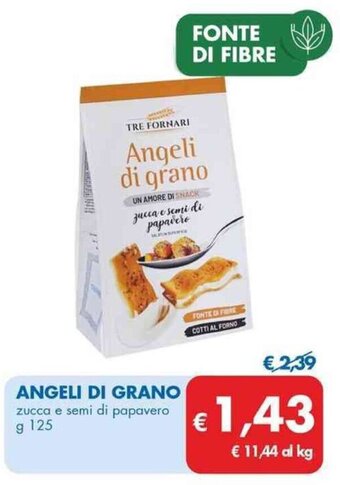 MD Discount ANGELI DI GRANO zucca e semi di papavero g 125 offerta