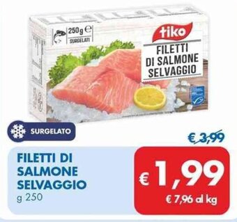 MD Discount FILETTI DI SALMONE SELVAGGIO g 250 offerta