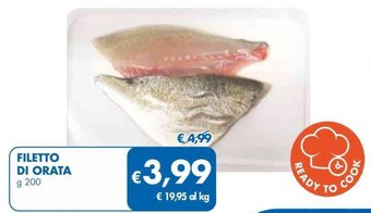 MD Discount FILETTO DI ORATA g 200 offerta