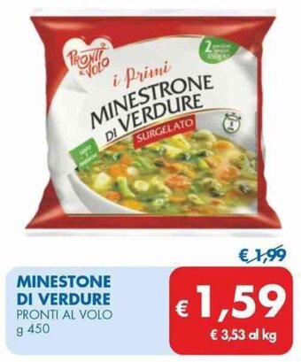 MD Discount MINESTONE DI VERDURE PRONTI AL VOLO g 450 offerta