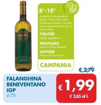 MD Discount FALANGHINA BENEVENTANO IGP cl 75 offerta