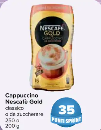 Carrefour Nescafé Gold Cappuccino 250g o 200g offerta