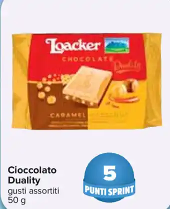 Carrefour Loacker Cioccolato Duality 50g offerta