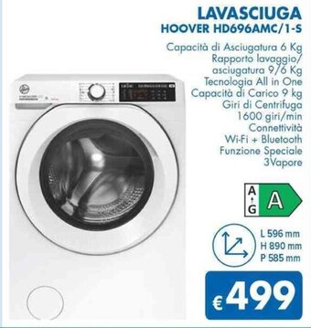 MD Discount LAVASCIUGA HOOVER HD696AMC/1-S offerta