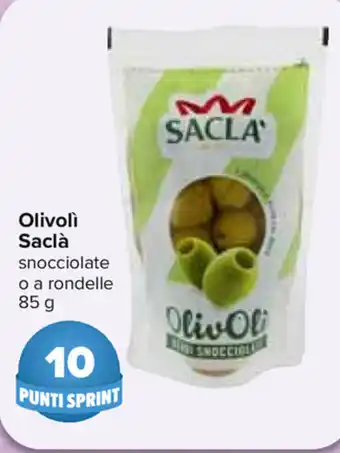 Carrefour Saclà Olivolì 85g offerta