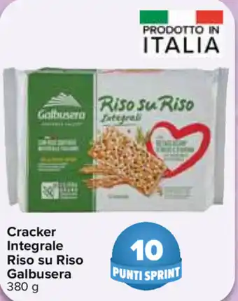 Carrefour Galbusera Cracker Integrale Riso su Riso 380g offerta