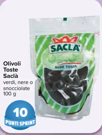 Carrefour Saclà Olivoli Toste 100g offerta