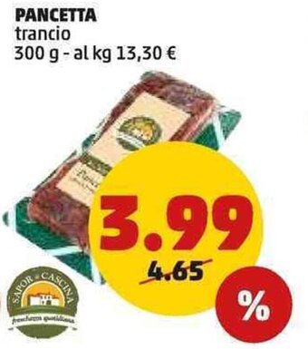 PENNY PANCETTA trancio 300 g offerta