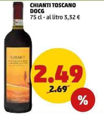 PENNY CHIANTI TOSCANO DOCG 75 cl offerta