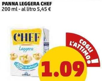 PENNY PANNA LEGGERA CHEF 200 ml offerta