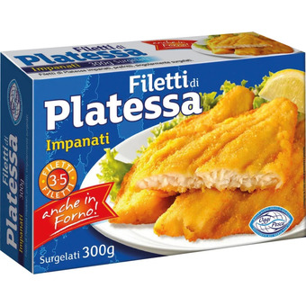 Filetti di platessa panati surgelati 300 gr