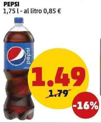 PENNY PEPSI 1,75 l offerta