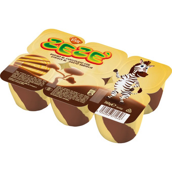 Qui Discount Budino zezè cioccolato/ vaniglia 60 gr x 6 offerta