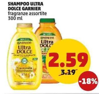 PENNY SHAMPOO ULTRA DOLCE GARNIER fragranze assortite 300 ml offerta