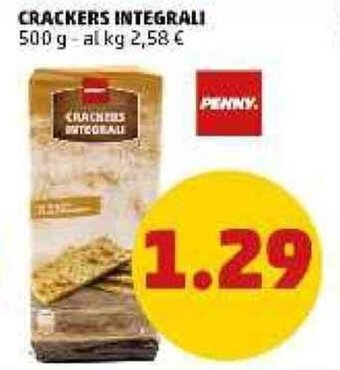 PENNY CRACKERS INTEGRALI 500 g offerta