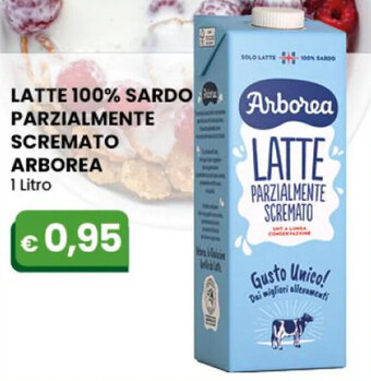 LATTE 100% SARDO PARZIALMENTE SCREMATO ARBOREA 1 Litro
