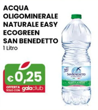 ACQUA OLIGOMINERALE NATURALE EASY ECOGREEN SAN BENEDETTO 1 Litro