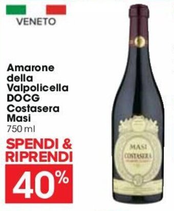 Carrefour Amarone della Valpolicella DOCG Costasera Masi 750 ml offerta