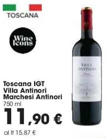 Carrefour Toscana IGT Villa Antinori Marchesi Antinori 750 ml offerta