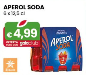 Gala Supermercati APEROL SODA 6 x 12,5 cl offerta
