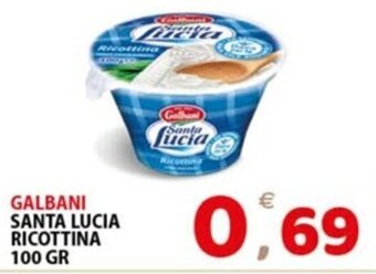 Premium Supermercati GALBANI SANTA LUCIA RICOTTINA 100 GR offerta
