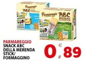 PARMAREGGIO SNACK ABC DELLA MERENDA STICK/ FORMAGGINO