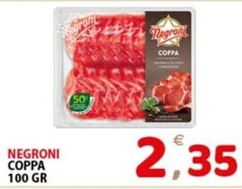 Premium Supermercati NEGRONI COPPA 100 GR offerta
