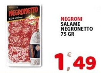 NEGRONI SALAME NEGRONETTO 75 GR