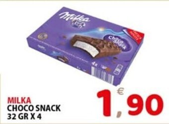 MILKA CHOCO SNACK 32 GR X 4