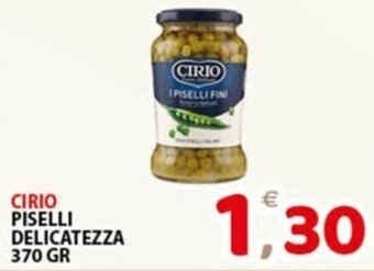 Premium Supermercati CIRIO PISELLI DELICATEZZA 370 GR offerta