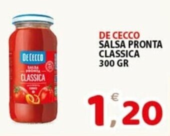 Premium Supermercati DE CECCO SALSA PRONTA CLASSICA 300 GR offerta