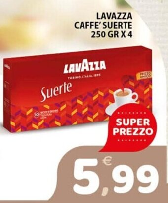 Premium Supermercati LAVAZZA CAFFE' SUERTE 250 GR X 4 offerta