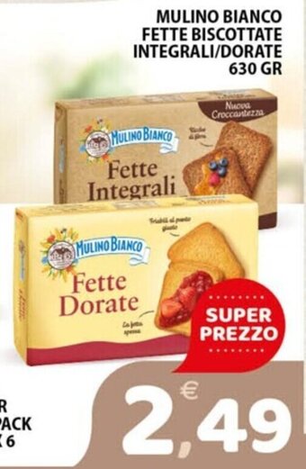 MULINO BIANCO FETTE BISCOTTATE INTEGRALI/DORATE 630 GR