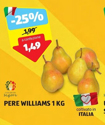 ALDI PERE WILLIAMS 1 KG offerta