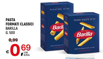 A&O PASTA FORMATI CLASSICI BARILLA G. 500 offerta