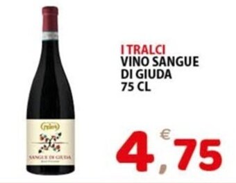 Premium Supermercati ITRALCI VINO SANGUE DI GIUDA 75 CL offerta