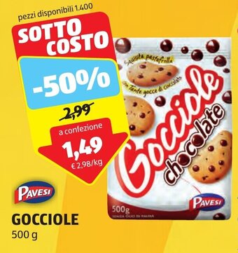 ALDI PAVESI GOCCIOLE 500 g offerta