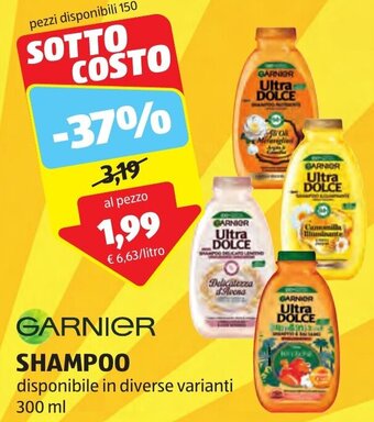 ALDI GARNIER SHAMPOO 300 ml offerta