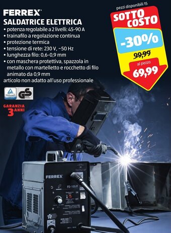 ALDI FERREX SALDATRICE ELETTRICA offerta