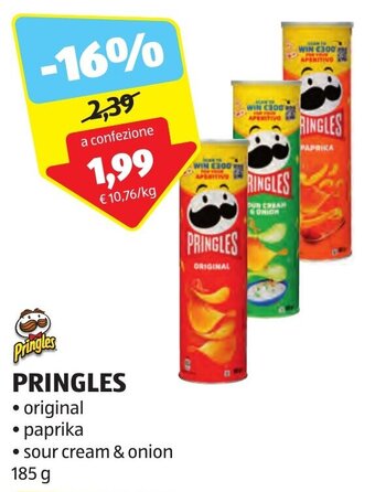 ALDI PRINGLES 185 g offerta